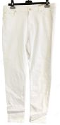 1 x Pair of MICHAEL KORS 'Selma' Ladie's Designer Slim Hip & Thigh / Skinny Leg Jeans in White -