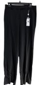 1 x Pair of MICHAEL KORS Ladie's Designer Smart Trousers in Black - Size: UK 10 - Original Price: €