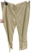 1 x Pair of ARTICO Ladies' Real Leather Studded Trousers - Made in Italy - Size: EU40 - Original