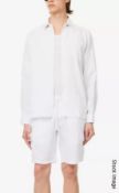 1 x Pair of Mens' VILEBREQUIN Baie Drawstring-waist 100% Linen Shorts - Size S - Original Price £195