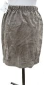 1 x Ladies' Designer Suede Skirt in Grey - Size: XS - Original Price: €245.00 - Ref: 298 - From An