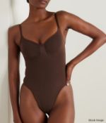 1 x SKIMS Seamless Sculpt Thong Bodysuit in Cocoa - Size: XXS = UK 0 - Original Price £70.00 - Ref: