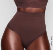 1 x Pair of SKIMS Seamless Sculpt Mid Waist Brief in Cocoa - Size: XL = 18-20 - Original Price £34.0