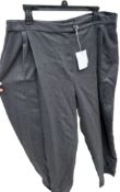 1 x Pair of LIOLA SPORT Ladies' Designer Trousers in Grey - Made in Italy - Size: IT54 / UK20 -