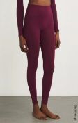 1 x SKIMS Soft Smoothing Seamless Legging in Deep Berry - Size: S = UK 8-10 - Original Price £64.00