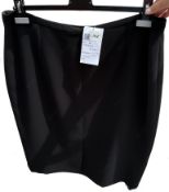 1 x ANNE BELIN Ladies' Designer Skirt in Black - Size: EU48 - Original Price: €360.00 - Ref: 146 -