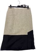 1 x EDOUARD VERMEULEN / NATAN+ Ladies' Designer Two-Tone A-Line Skirt - Size: FR52 - Original Price: