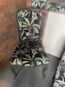 1 x Bespoke Floral Fabric Upholstered Chair - Handcrafted in the UK - Recently Removed from a Luxury