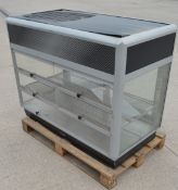 1 x Lincat Countertop Refrigerated Merchandiser - Model D6R 125S - Dimensions: H97 x W125 x D65