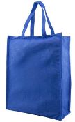 50 x Manhattan Large Linen Tote Shopper Bags - Canvas Style - Colour: Blue - New Boxed Stock - Ref:
