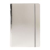 30 x A5 Metallic Notebook - Silver - Dtm Elastic - Ref: TSC-ICE300506A/PS28 - CL945 - Location: