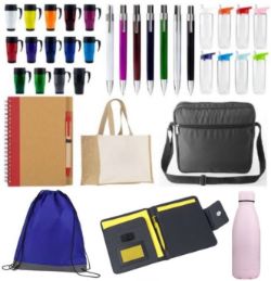 29th Oct - Contents of a Promotional Merchandise Supplier Featuring New Boxed Promo Stock: Drinking Flasks, Bags, Pens, Earphones, Notebooks