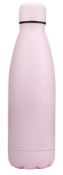 36 x Miami Stainless Steel Vacuum Drinking Flasks with Leak Proof Screw Fit Lids - Colour: Pink -