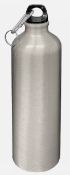 50 x Aluminium 750ml Lightweight Sports Drinking Bottles - Colour: White - New Boxed Stock - Ref: 70