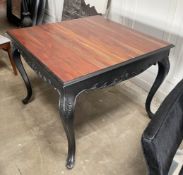 1 x DUTCH CONNECTION Ornate Period Style 4-Seater Square Table - Recently Removed from a Luxury