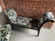 1 x Bespoke Floral Upholstered Double-ended Chais Longue - Original RRP £695.00 - Recently Removed