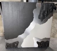 1 x Original Abstract Media Art on Canvas - Dimensions: 92 x 92cm - Original Price £350.00 -