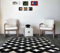 1 x  Natural Handmade Cowhide Patchwork Carpet Rug /  Cowhide Carpet, 2.6 x 1.6 Metres