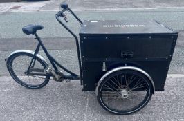 1 x Christiania Three Wheel Event Bike - Single Speed Bike Featuring a Secure Box with Gas Lift Lid,