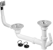 1 x Rangemaster Reducer Waste Kit for 1.5 Bowl Sinks - Type WKIT18 - New and Sealed - CL011 - Ref: