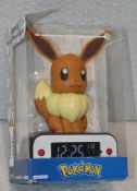 1 x POKEMON Light Up Eevee Alarm Clock - Original Price £29.95 - Unused Boxed Stock