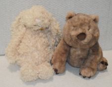 2 x JELLYCAT Plush Soft Toy Animals - Total Price £72.90 - MULTI / NHC02 - CL987 - Location: