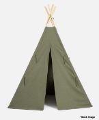 1 x NOBODINOZ Nevada Teepee Tent In Eden Green - Original Price £80.95 - Ref: HBK485/7426491 - CL987