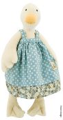 1 x MOULIN ROTY La Grande Famille 'Jeanne The Duck' Soft Toy Doll, 