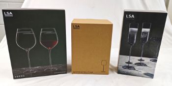 5 x Assorted LSA INTERNATIONAL Artisanal Wine And Champagne Glasses - Ref: MULTI/MULTI/NHC03 - CL987