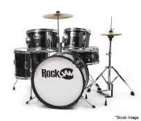 1 x ROCK JAM 5 Piece Junior Drum Set - Black - Original Price £249.95 - Ref: HCU138/6748813