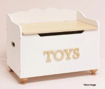 1 x LE TOY VAN Classic Wooden Toy Chest - Boxed - Original Price £79.95 - Ref: HAS1101/6908448 -