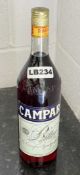 1 x Bottle of Campari Bitter Whiskey, 1-Litre, Circa 1980s - Ref: LB234 - CL1020 - NO VAT ON THE