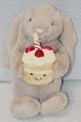 1 x JELLYCAT Bashful Bella Bunny Birthday - RRP £39.95 - Ref: HNB575/7660686 - CL987 - Location: