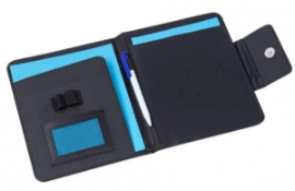 40 x Pendlebury Canvas A5 Work Folders Featuring Button Fastener, Double Pen Loop, Card Hold and Mor