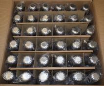 25 x Havana Aluminium Water Bottles with Drinking Screwcap Lids - Colour: Stainless Steel / Clear