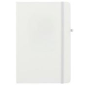 50 x Abbey A5 Soft Feel PU Cover Notebooks Featuring FSC Certified Paper, Coloured Elastic Closure,