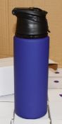 36 x Vadar Soft Feel Aluminium Drinking Bottles with Secure Lock Caps with Carry Handles