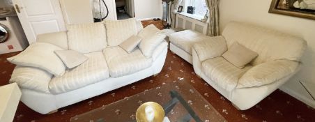 4-Piece Sofa Set Including Sofa, Armchairs and a Foot Stool - Ref: HP291 / OFF - CL1049 - NO VAT