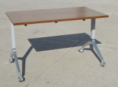 1 x BOSS DESIGN 'Deploy' Premium Rectangular Conference and Training Flip Top Table - Original
