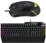 1 x Asus TUF K1 RGB Gaming Keyboard & M3 Programmable Mouse Set - New Boxed Stock - RRP £74.99