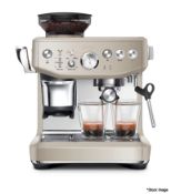 1 x SAGE Barista Express Impress Coffee Machine In Almond Nougat - Original Price £729.95 - Ref: /