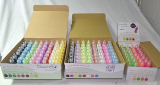 1 x Large Collection of Dovecraft Arts & Crafts 20ml 3D Enamel and Glass Paints - Includes 140
