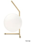 1 x FLOS Ic T1 Low Led Brass Table Lamp - Original Price £470.00 - Ref: /7671658 - CL987 - Location: