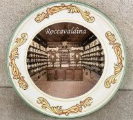 1 x Collectable Decorative Wall Plate featuring Italy's Famous Sixteen-century Pharmacy - Ø18cm