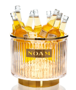 1 x Bar Top NOAM Bottle Cooler Featuring a 10 Bottle Capacity and a Ribbed Acrylic Finish with