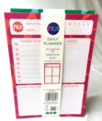 9 x NuNote Elleptical A4 Daily Planner Pads - Get Organised with Things To Do, Notes and Planning