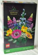 1 x Lego Botanical Collection Wildflower Bouquet - 939 Pieces - Set 10313 - Boxed