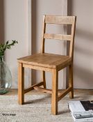 2 x Ashwell Reclaimed Pine Dining Chairs - Natural - RRP £560.00 - Ref: GTC332/GTCP7 - CL1017 -