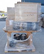 1 x Assorted Pallet Job Lot - Garden Table, Bedding, Lights, Planters, Dog Bed, Dining Chairs & More