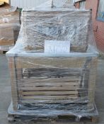 1 x Assorted Pallet Job Lot - Kitchen Island, Coffee Table, Wicker Basket, Chair and More!